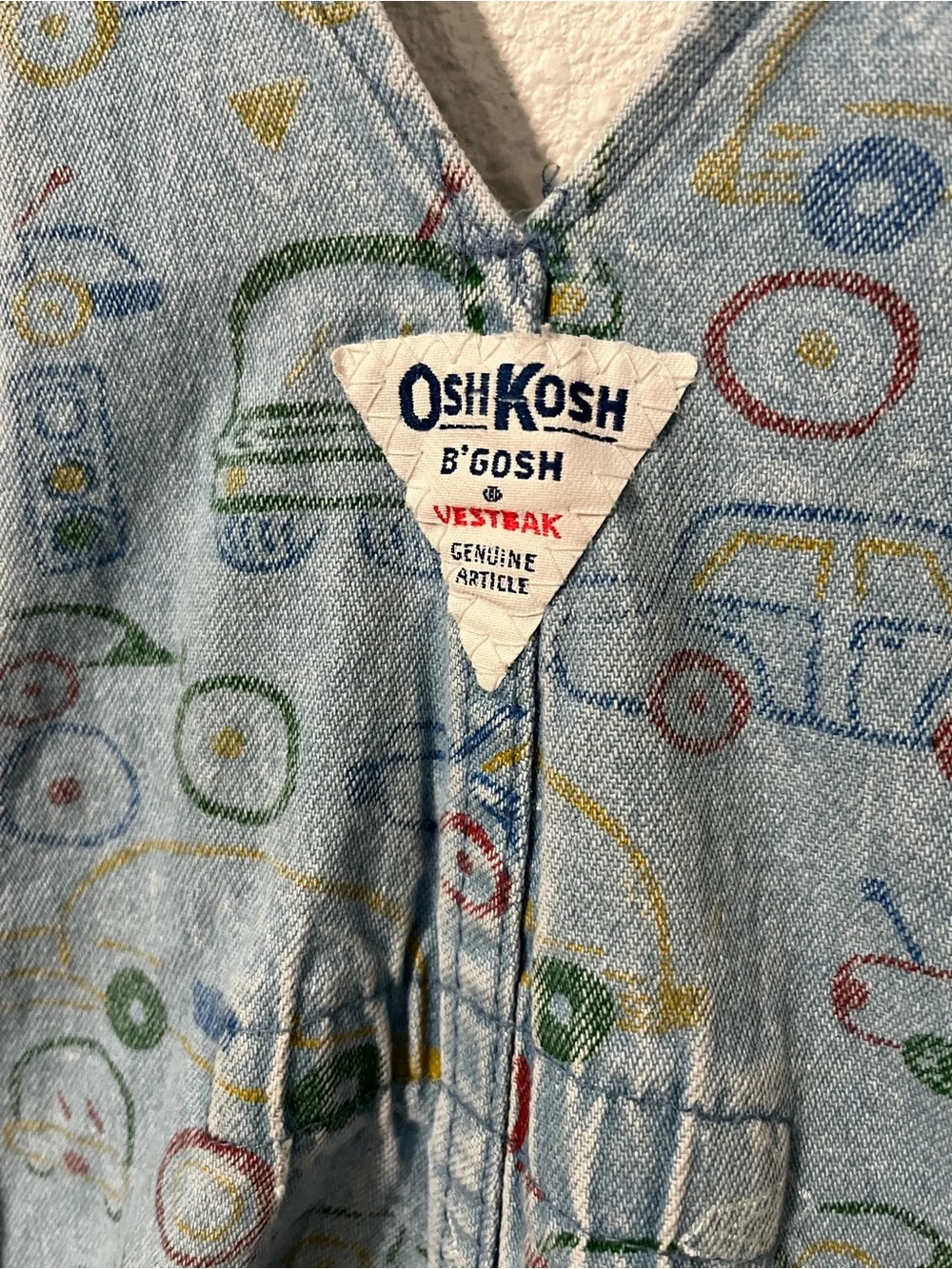 Vintage OshKosh B’Gosh 90s Overalls Size 18/24 Months